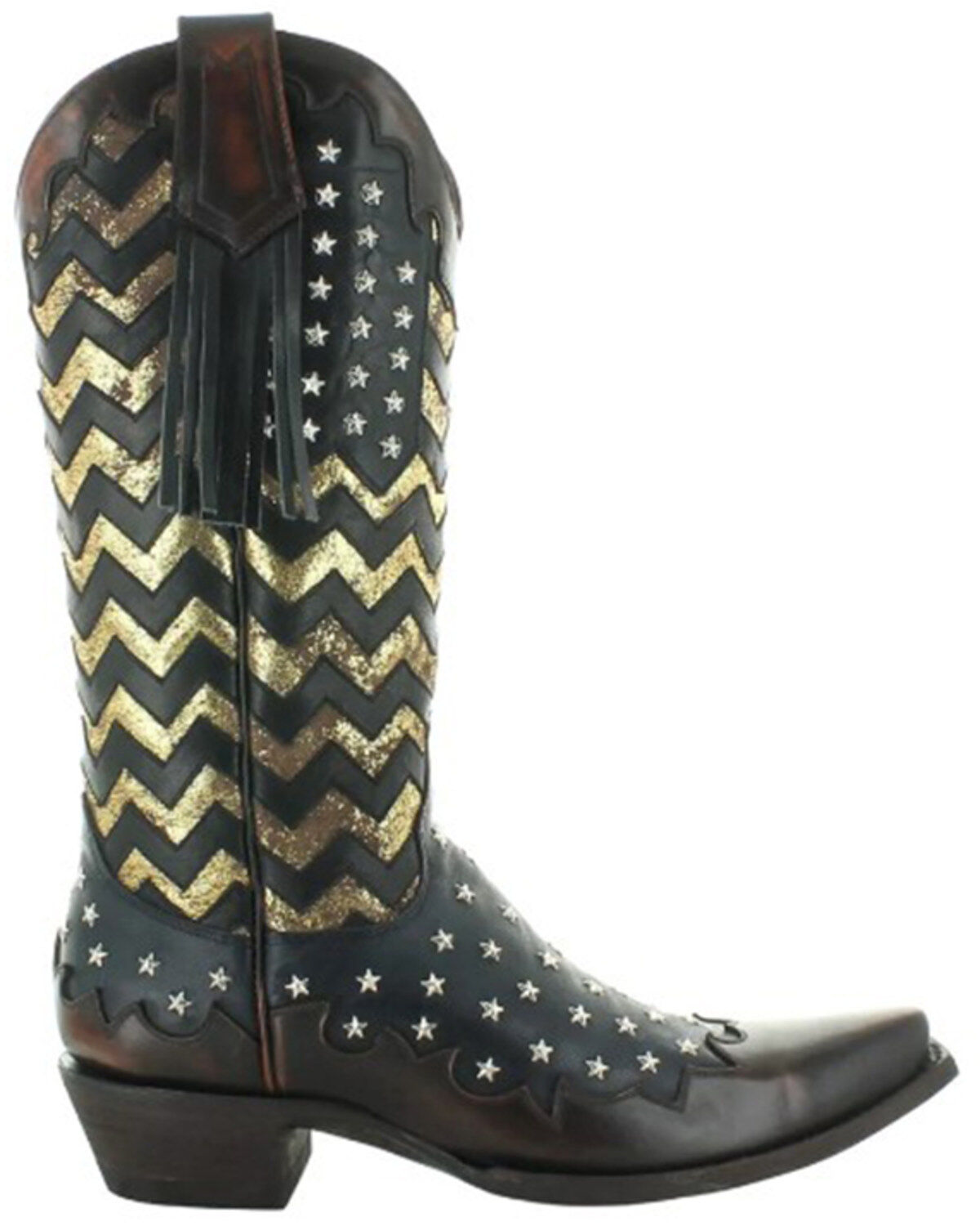 Image #2 - Old Gringo Women's Tracy OG Western Boots - Snip Toe, Blue, hi-res