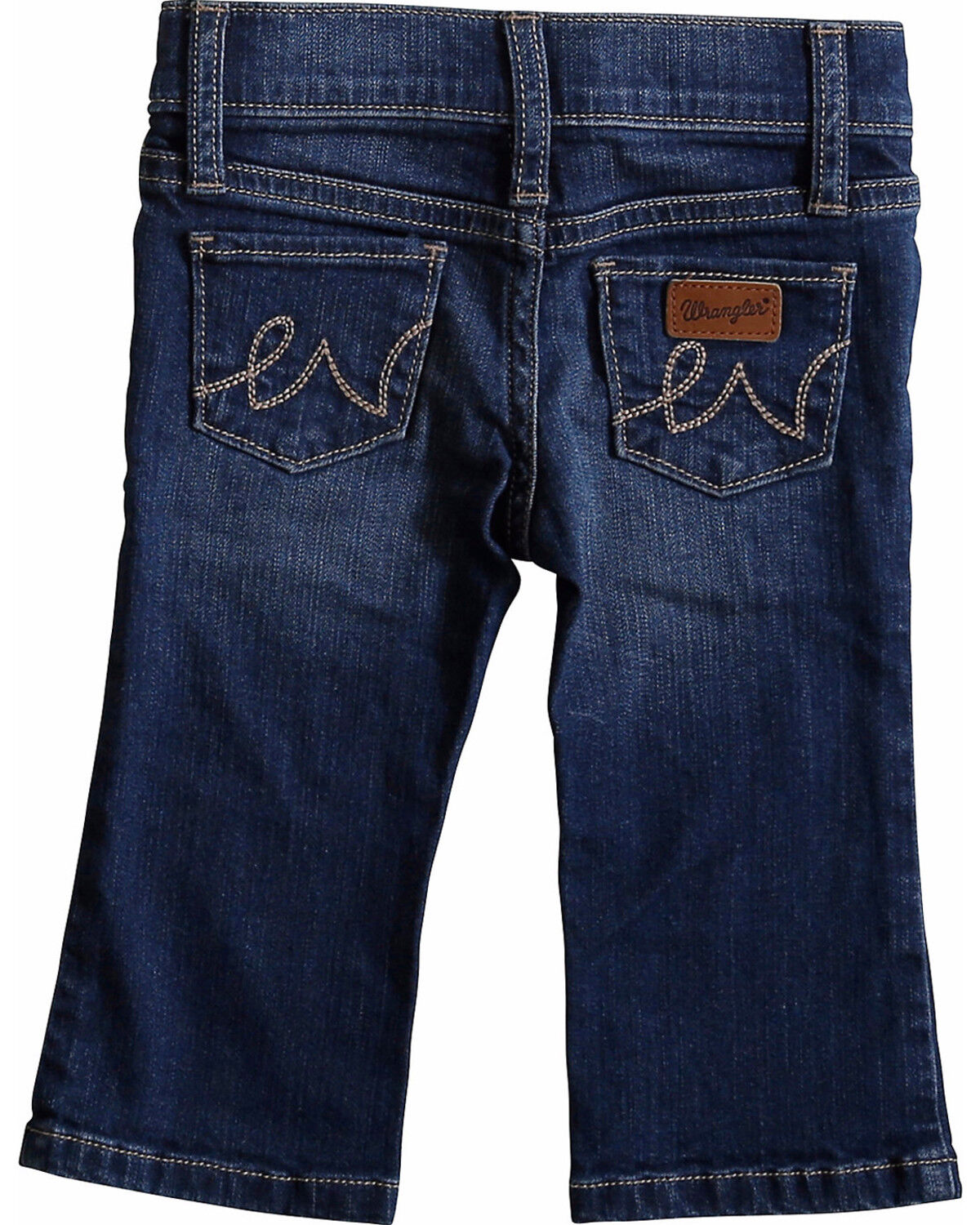 Wrangler Toddler Girls' Western 5 Pocket Skinny Jeans, Blue, hi-res