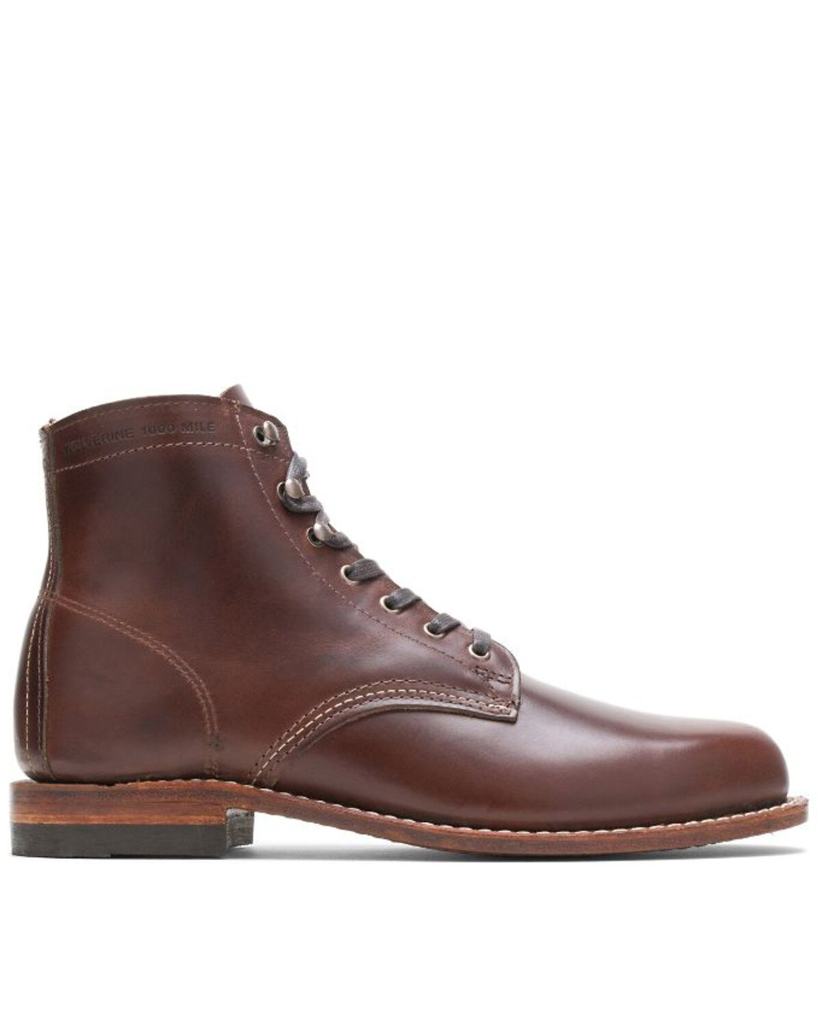 Image #2 - Wolverine Men's 1000 Mile Lace-Up Boots - Round Toe, Brown, hi-res