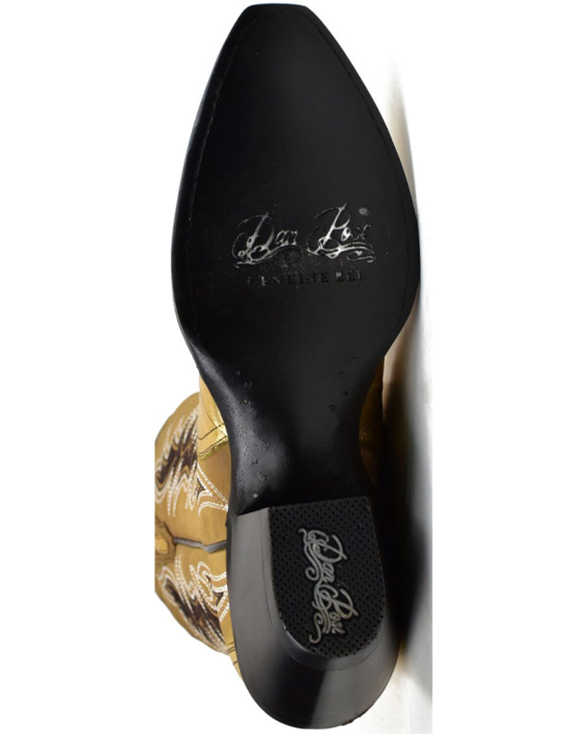 Image #6 - Dan Post Women's Eel Exotic Western Boot - Snip Toe, Gold, hi-res