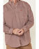 Image #3 - Ariat Men's FR Plaid Print Long Sleeve Work Shirt - Big & Tall, Wine, hi-res