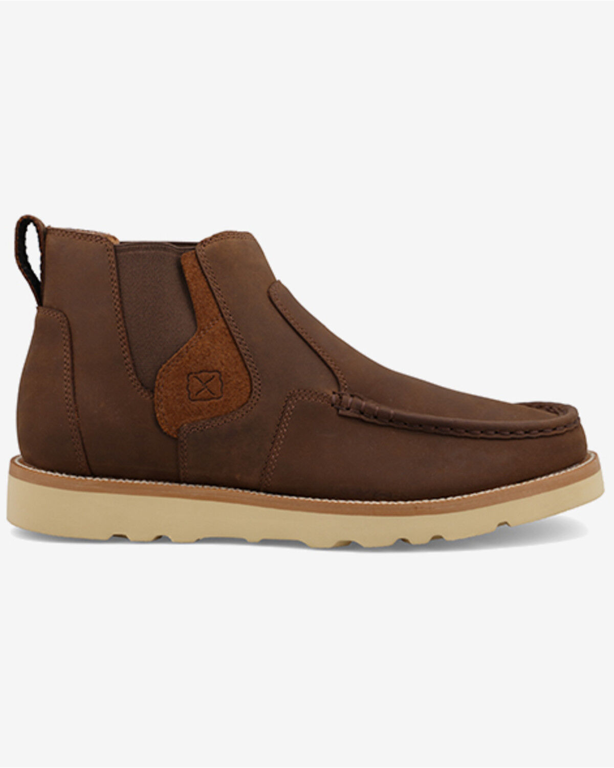 Image #2 - Twisted X Men's 6" Wedge Sole Boots - Moc Toe, Tan, hi-res