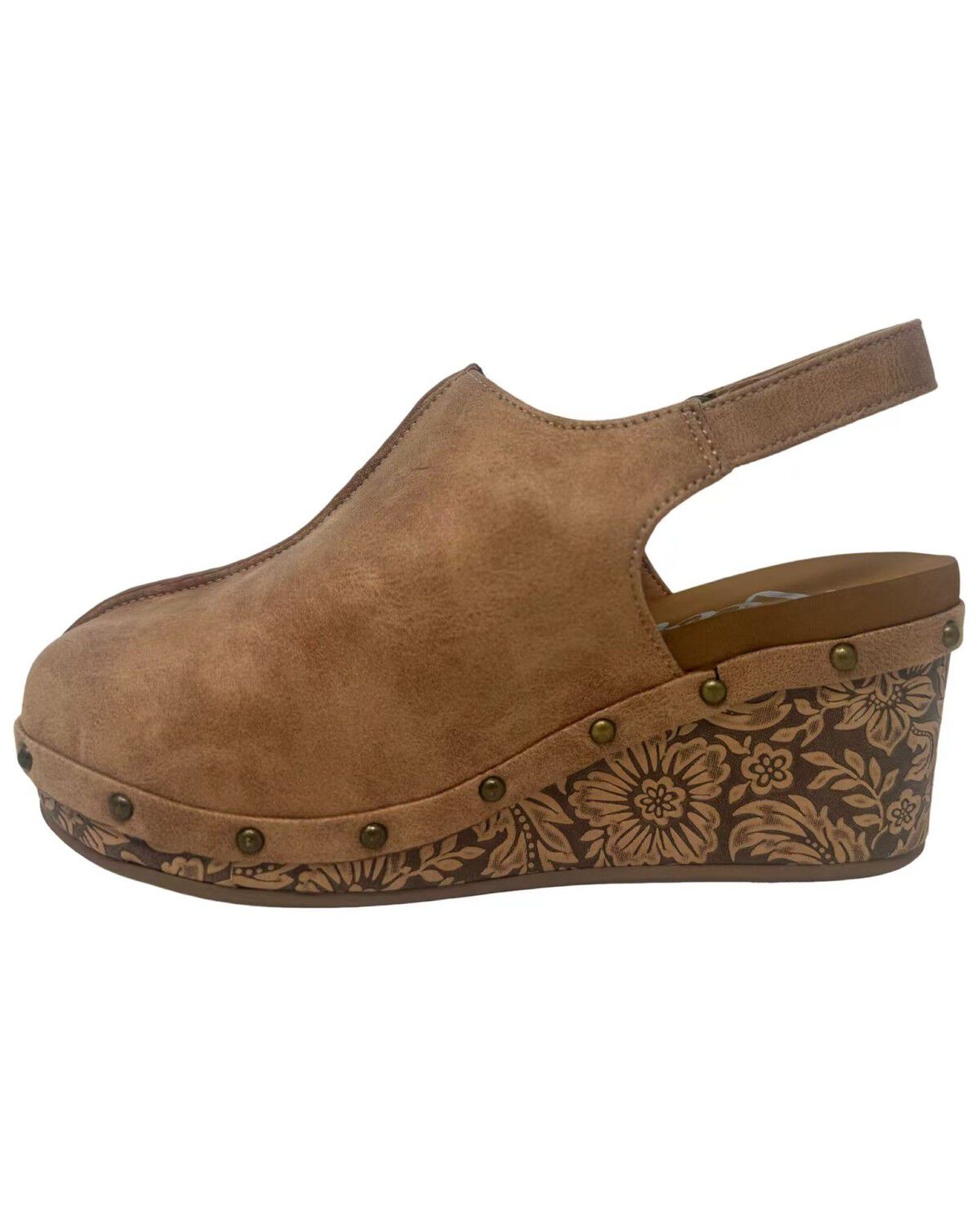 Image #3 - Very G Women's Miranda Wedge Shoes, Nude, hi-res