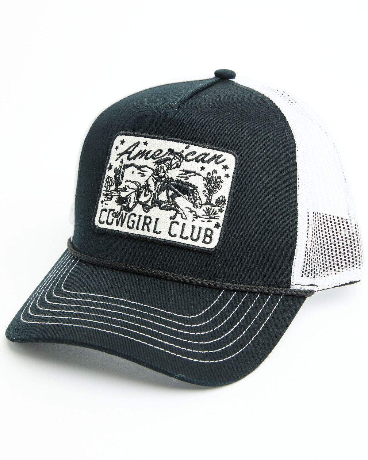 Image #1 - Shyanne Women's American Cowgirl Ball Cap, Black, hi-res
