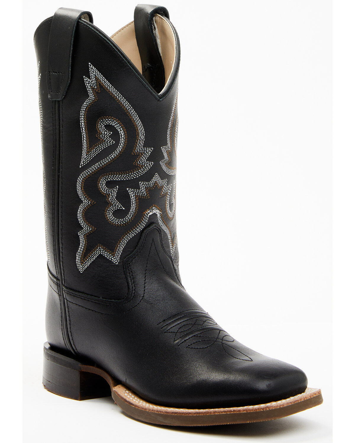Image #1 - Cody James Boys' Little Westley Western Boots - Broad Square Toe, Black, hi-res