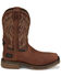 Image #2 - Justin Men's Broncy Waterproof Western Work Boots - Composite Toe, Brown, hi-res