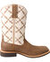 Image #2 - Twisted X Kid's Top Hand Western Boots - Square Toe, Brown, hi-res