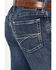 Image #4 - Ariat Men's M2 Kenny Dark Wash Relaxed Straight Stretch Denim Jeans, Dark Wash, hi-res