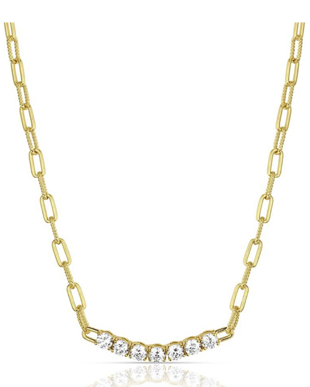 Image #1 - Montana Silversmiths Women's Sapphire Sky Bar Necklace, Gold, hi-res