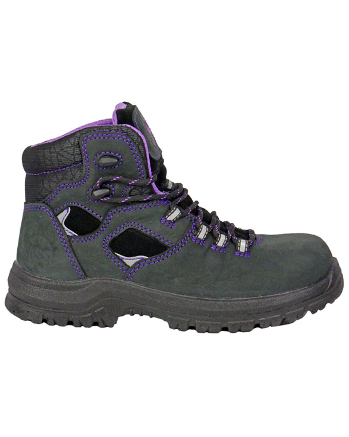 Image #2 - Hoss Women's 6" Lacy Waterproof Work Boots - Composite Toe, Black, hi-res