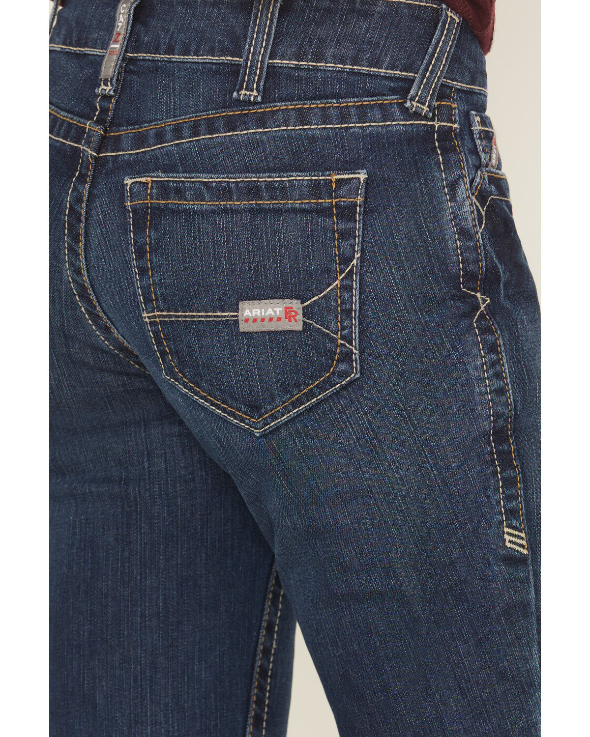 Image #4 - Ariat Women's Mid Rise Flame Resistant Boot Cut Jeans, Denim, hi-res