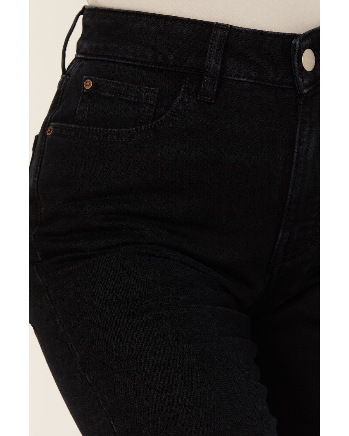 Image #2 - Warp + Weft Women's Mia Dark Wash High Rise Flare Stretch Denim Jeans, Dark Wash, hi-res