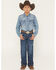 Image #1 - Wrangler Retro Boys' Jackson Hole Dark Wash Relaxed Bootcut Stretch Denim Jeans, , hi-res