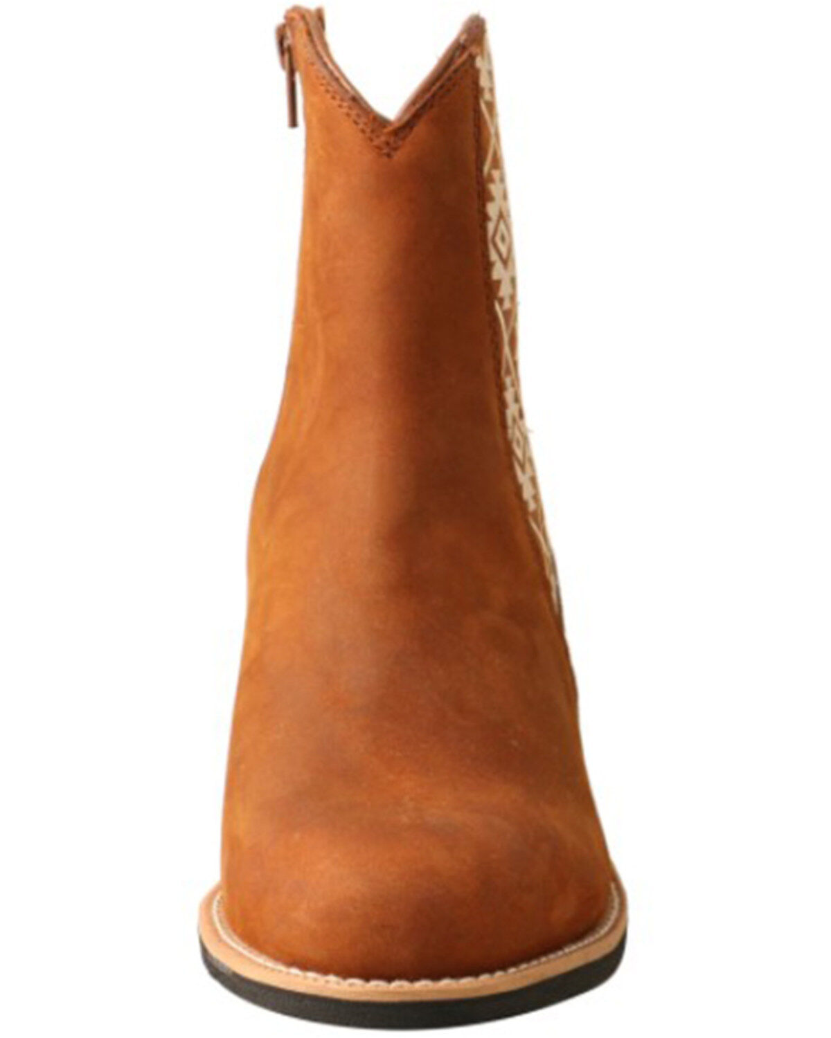 Image #4 - Twisted X Women's Southwestern Printed Western Booties - Round Toe, Brown, hi-res