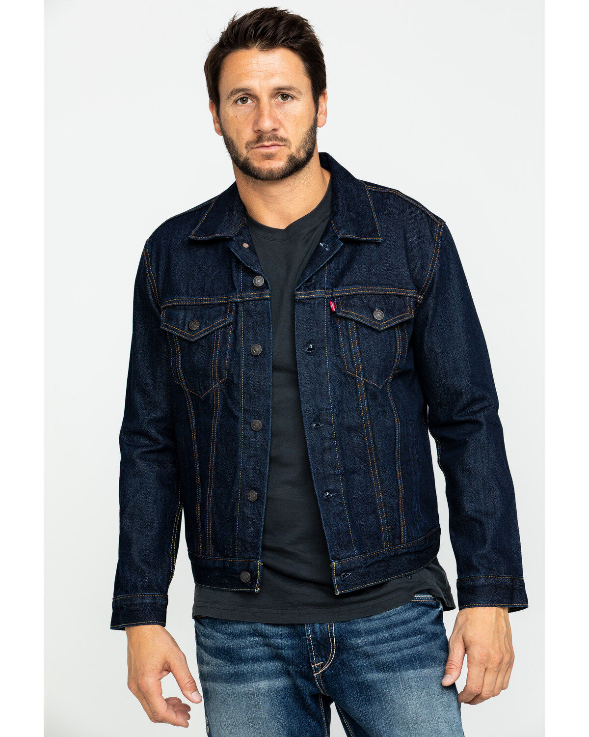 Image #2 - Levi's Men's Trucker Jacket, Indigo, hi-res