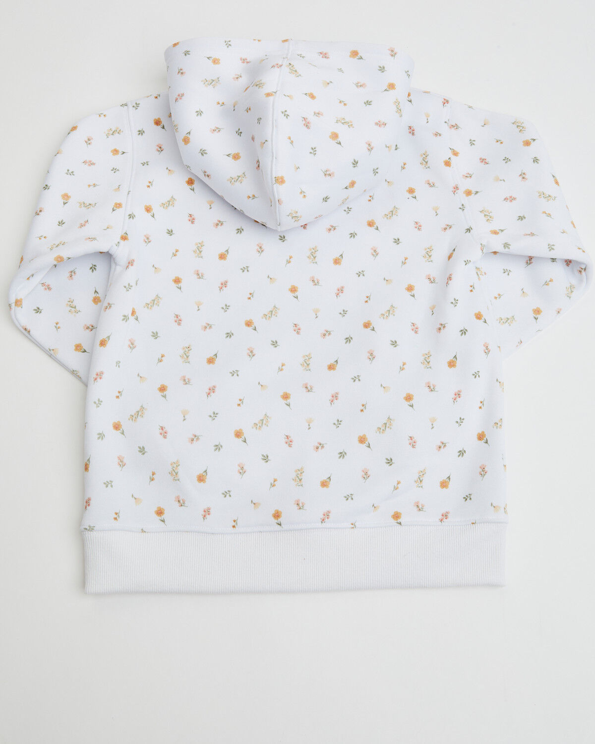 Image #3 - Wrangler Toddler Girls' Flower Print Logo Hoodie, White, hi-res