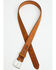 Image #2 - Justin Men's Work Sport Belt, Brown, hi-res