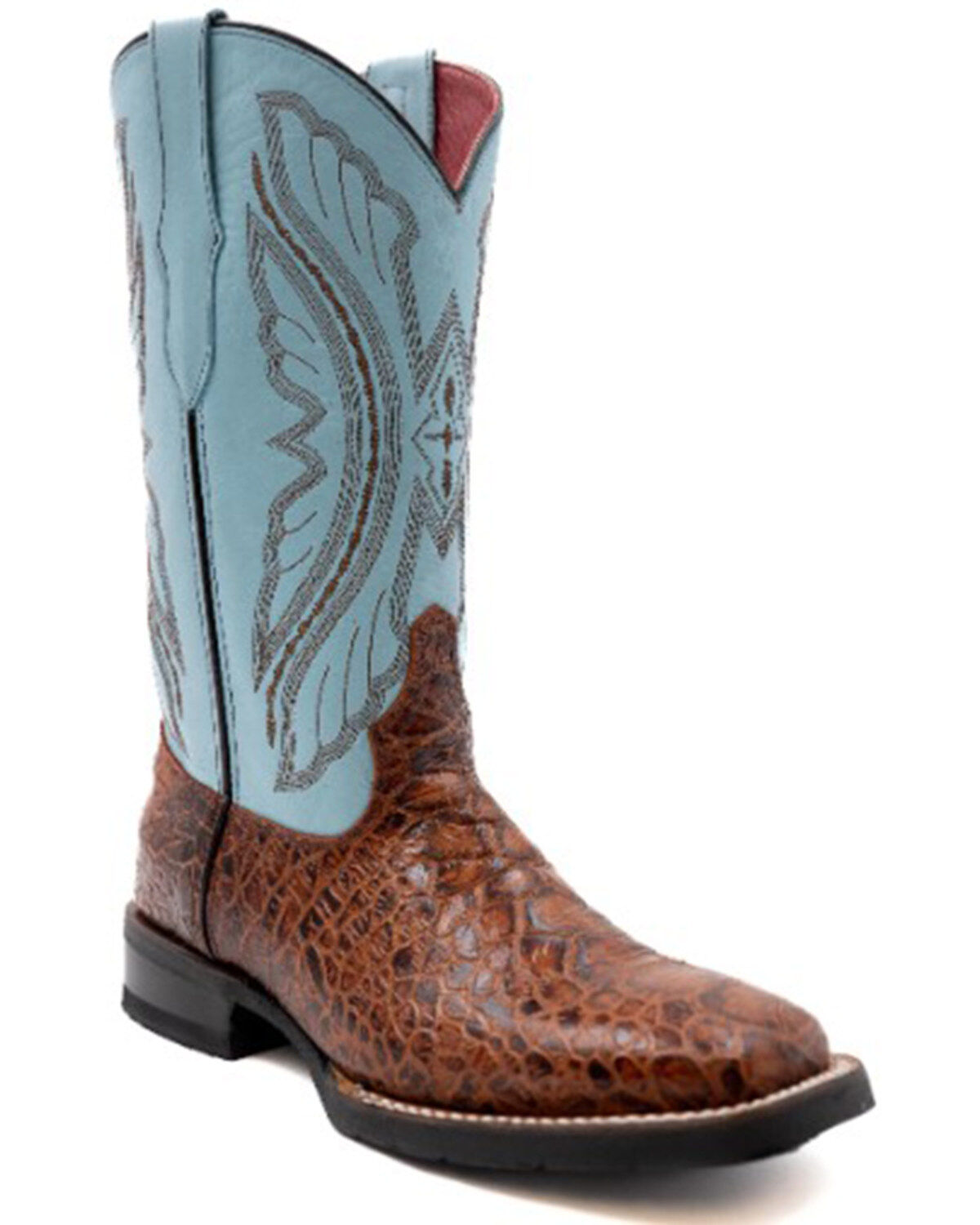 Image #1 - Ferrini Women's Kai Western Boots - Broad Square Toe, Brown, hi-res