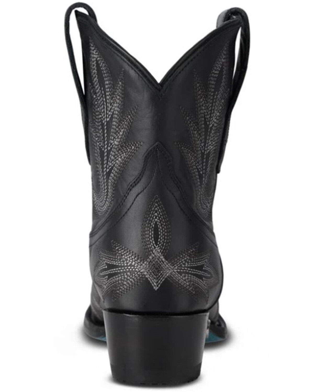 Image #5 - Lane Women's Lexington Western Booties - Snip Toe, Jet Black, hi-res