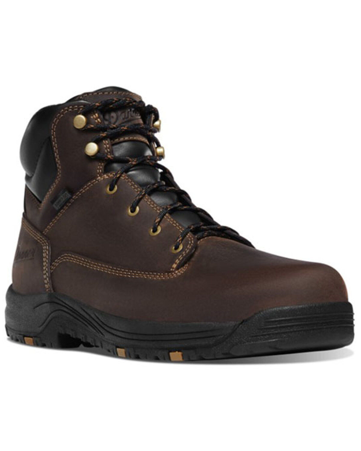Image #1 - Danner Men's Caliper Waterproof Work Boots - Aluminum Toe, Brown, hi-res