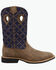 Image #2 - Twisted X Kid's Top Hand Performance Western Boots - Broad Square Toe, Navy, hi-res