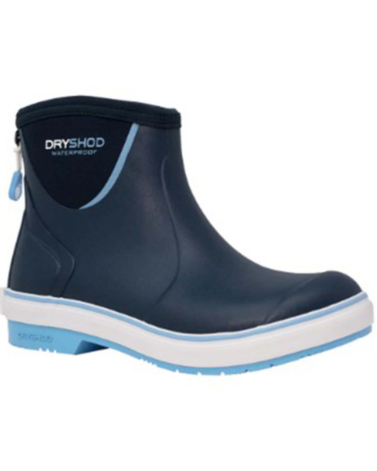 Image #1 - Dryshod Women's Slipnot Ankle Waterproof Work Boots - Soft Toe, Navy, hi-res