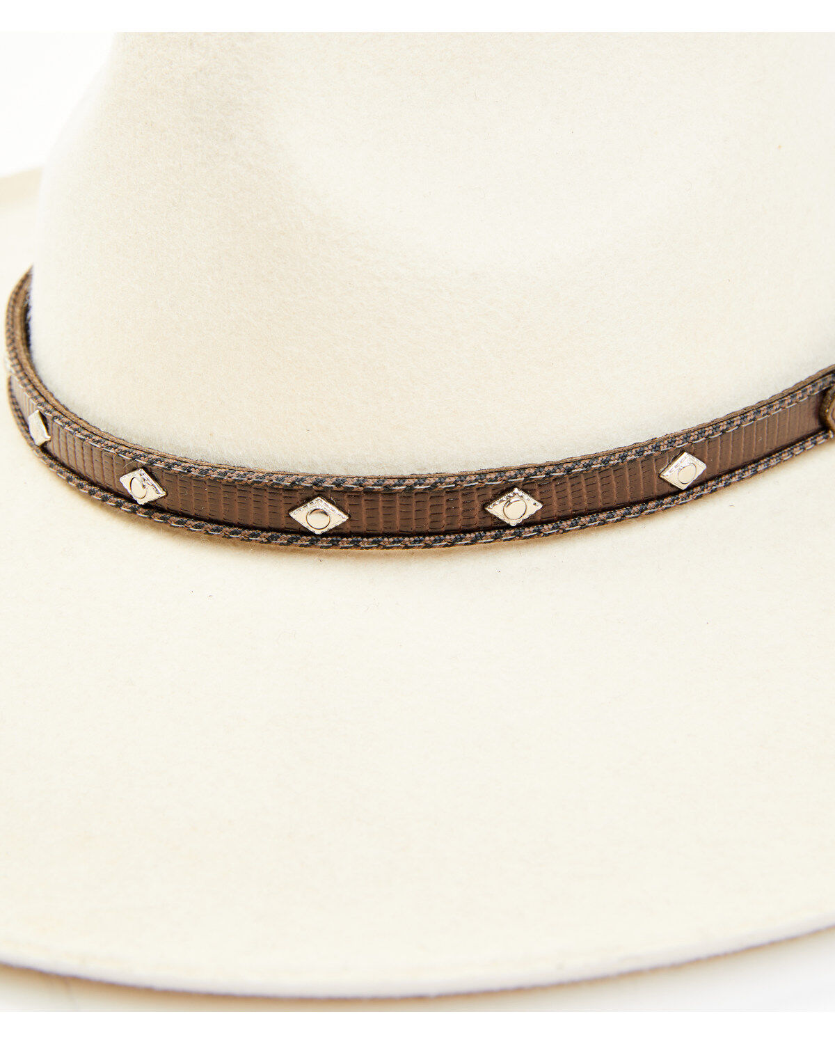 Image #2 - Cody James Men's Diamond Concho Hat Band, Brown, hi-res