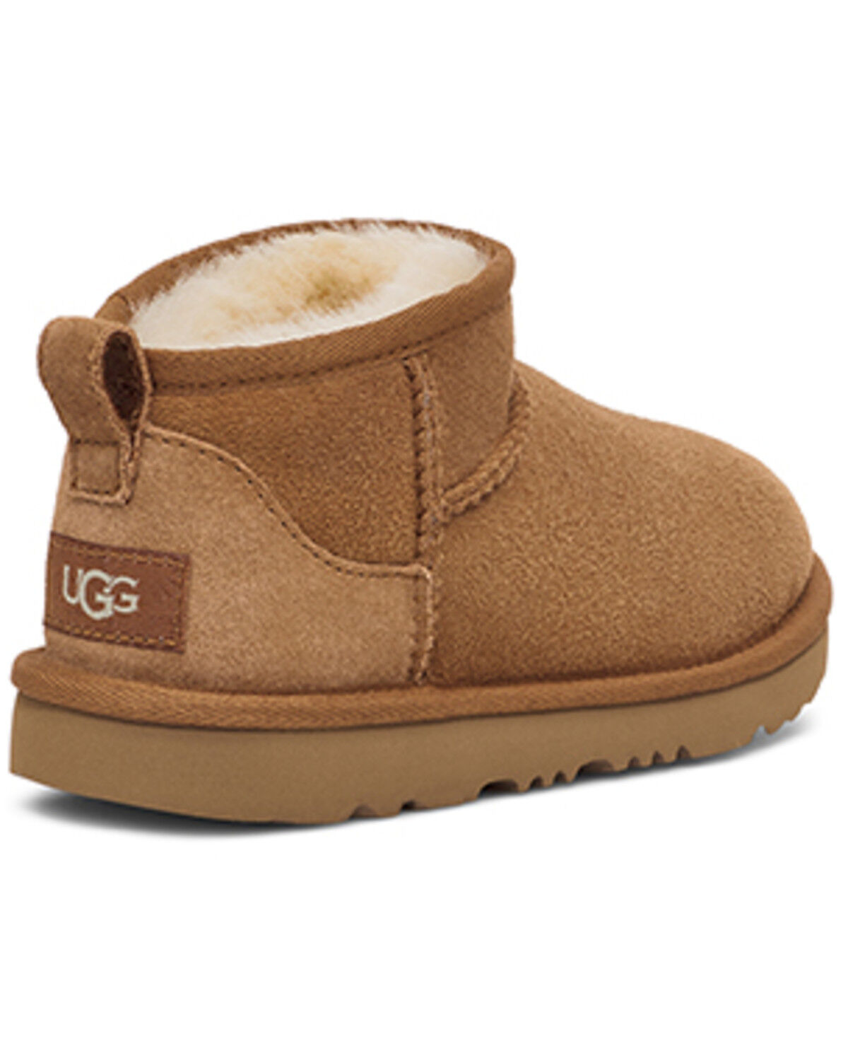 Image #4 - UGG Girls' Classic Ultra Mini, Chestnut, hi-res