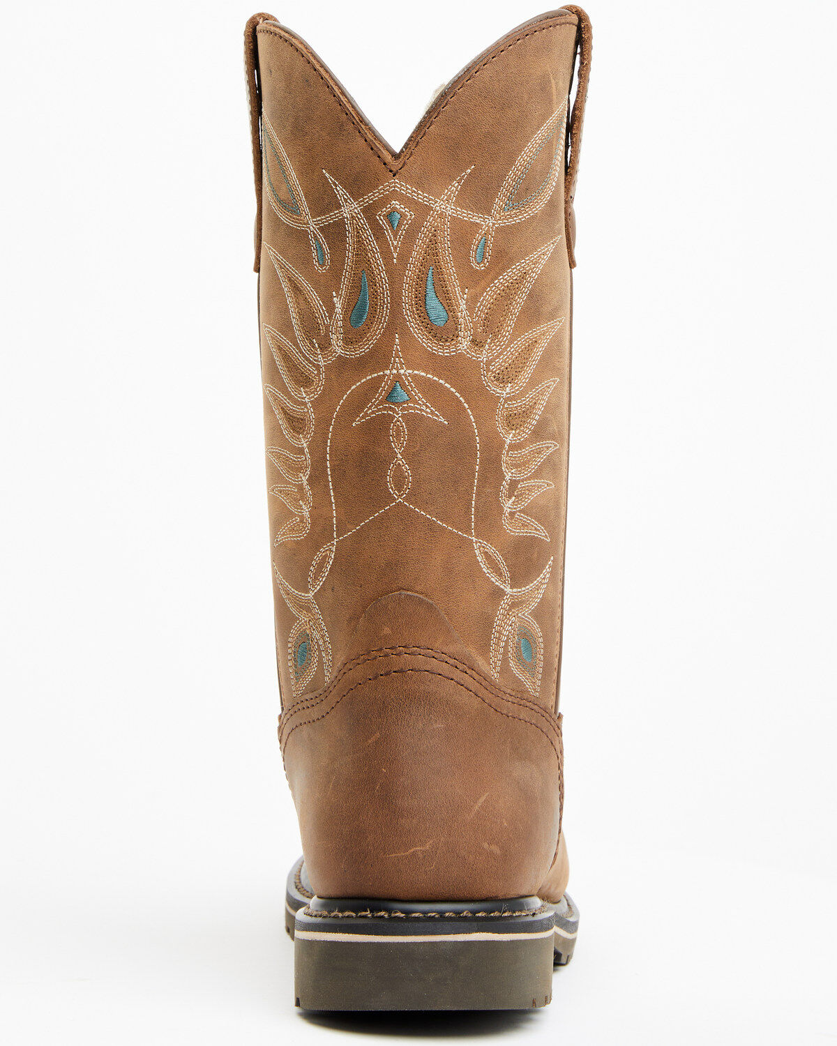 Image #5 - Shyanne Women's Pull-On Western Work Boots - Composite Toe, Brown, hi-res