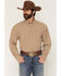 Image #1 - Cinch Men's ArenaFlex Solid Long Sleeve Button-Down Stretch Western Shirt, Khaki, hi-res