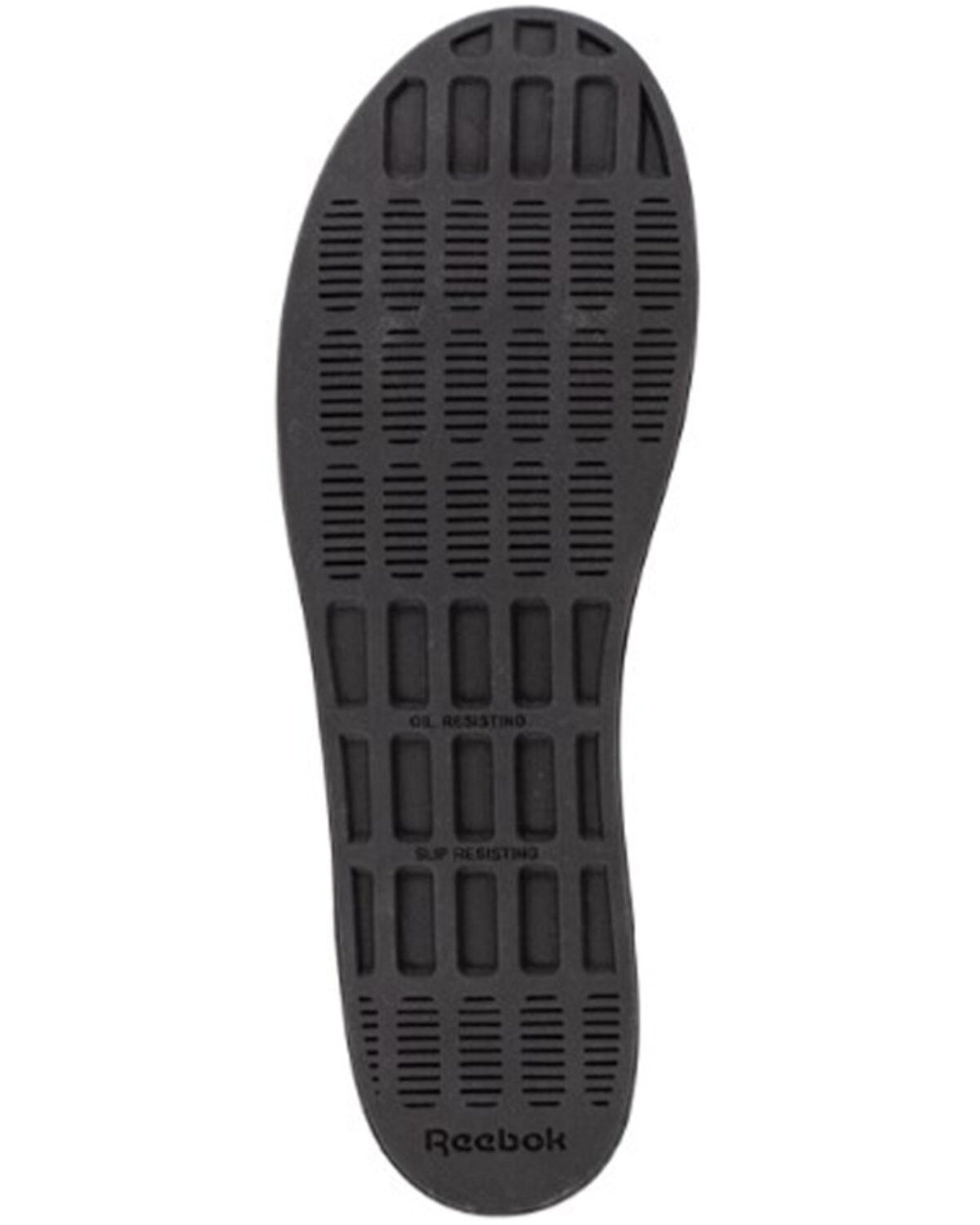 Image #4 - Reebok Women's Comfortie Slip-On Casual Work Shoes - Steel Toe, Black/white, hi-res