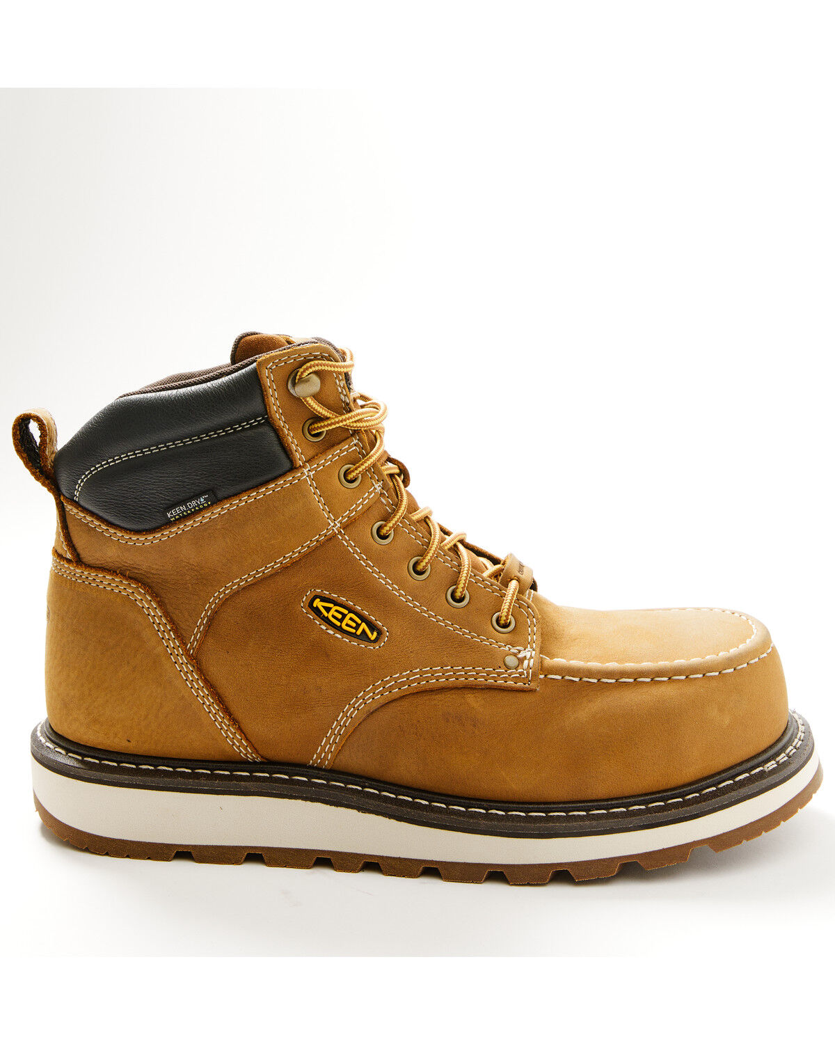 Image #2 - Keen Men's Cincinnati 6" Waterproof Work Boots - Carbon Toe, Brown, hi-res