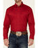 Image #3 - Roper Men's Solid Amarillo Collection Long Sleeve Button-Down Western Shirt, Red, hi-res