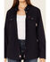 Image #3 - Ariat Women's FR Inherent Long Sleeve Button-Down Work Shirt, Navy, hi-res