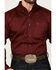 Image #3 - Ariat Men's Solid Twill Fitted Long Sleeve Button-Down Western Shirt, Burgundy, hi-res