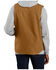 Image #2 - Carhartt Men's Brown Washed Duck Sherpa Lined Mock Neck Work Vest - Big, Brown, hi-res