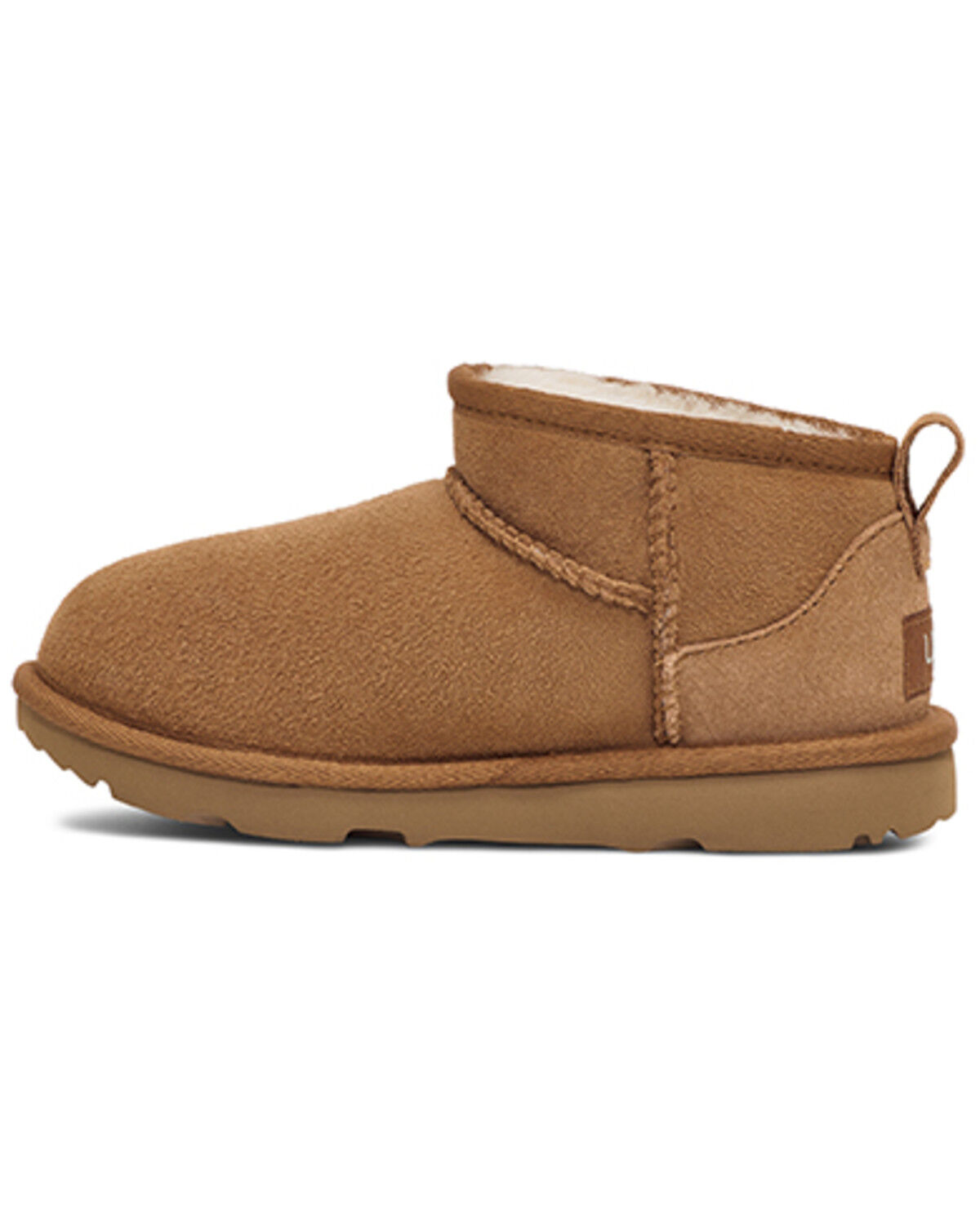 Image #3 - UGG Girls' Classic Ultra Mini, Chestnut, hi-res