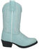 Image #2 - Smoky Mountain Little Girls' Denver Western Boots - Round Toe, Light Blue, hi-res