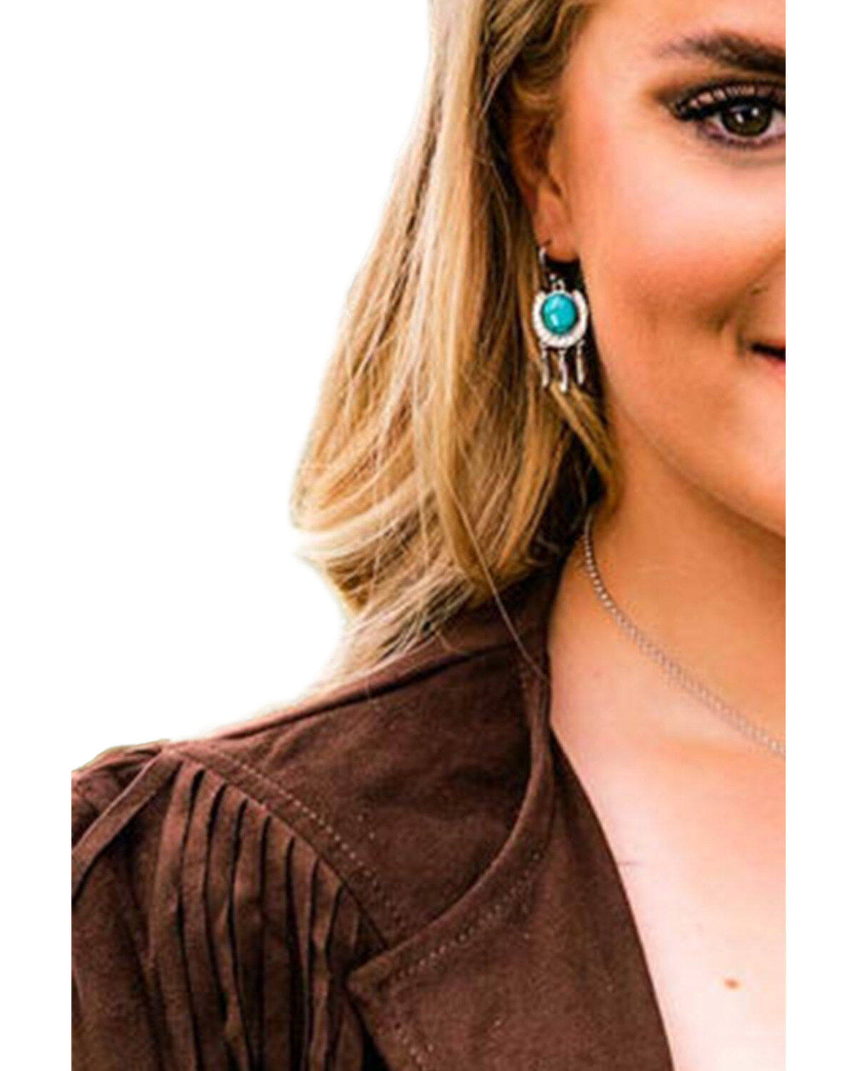 Image #3 - Montana Silversmiths Women's Catching Luck Horseshoe Earrings, Silver, hi-res