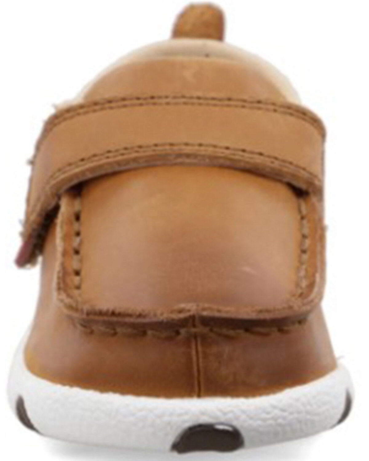 Image #4 - Twisted X Infant Kid's Driving Western Shoe - Moc Toe, Tan, hi-res