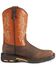 Image #2 - Ariat Boys' Earth WorkHog&reg; Western Boots - Square Toe, Earth, hi-res
