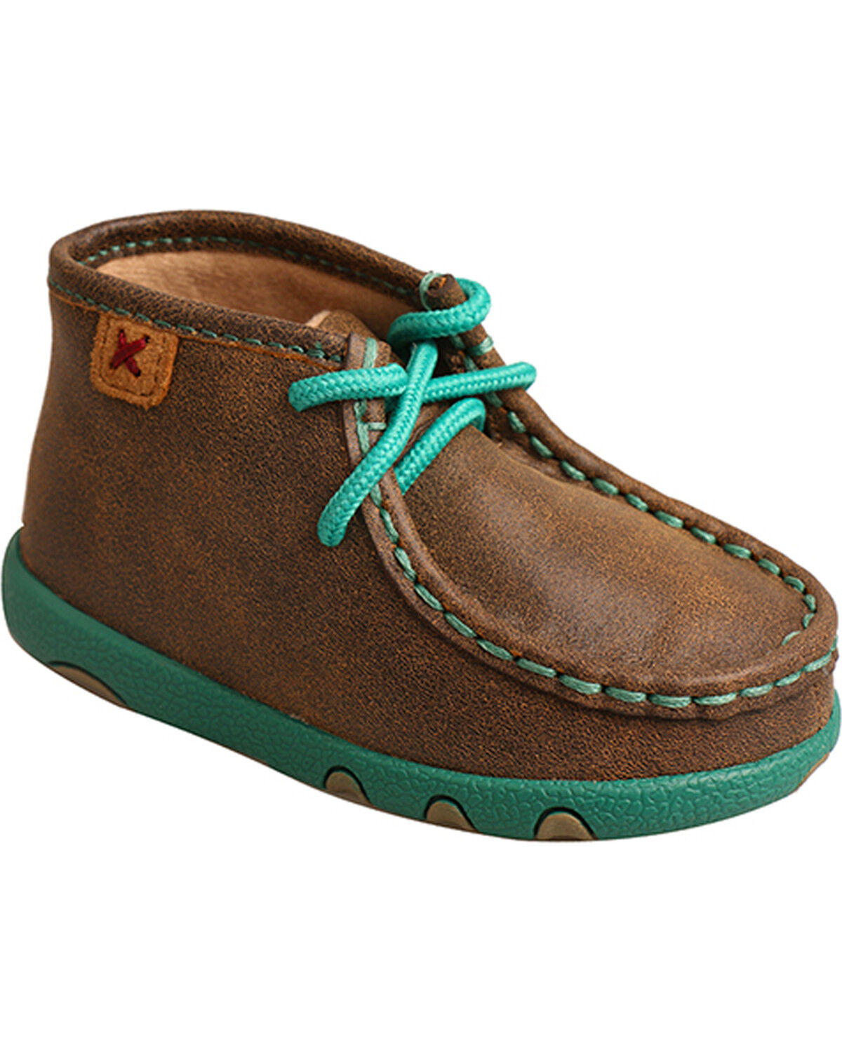 Image #1 - Twisted X Infant Kid's Bomber Driving Mocs, Brown, hi-res