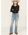Image #1 - Shyanne Little Girls' Shayla Medium Wash Bootcut Stretch Denim Riding Jeans, Medium Wash, hi-res