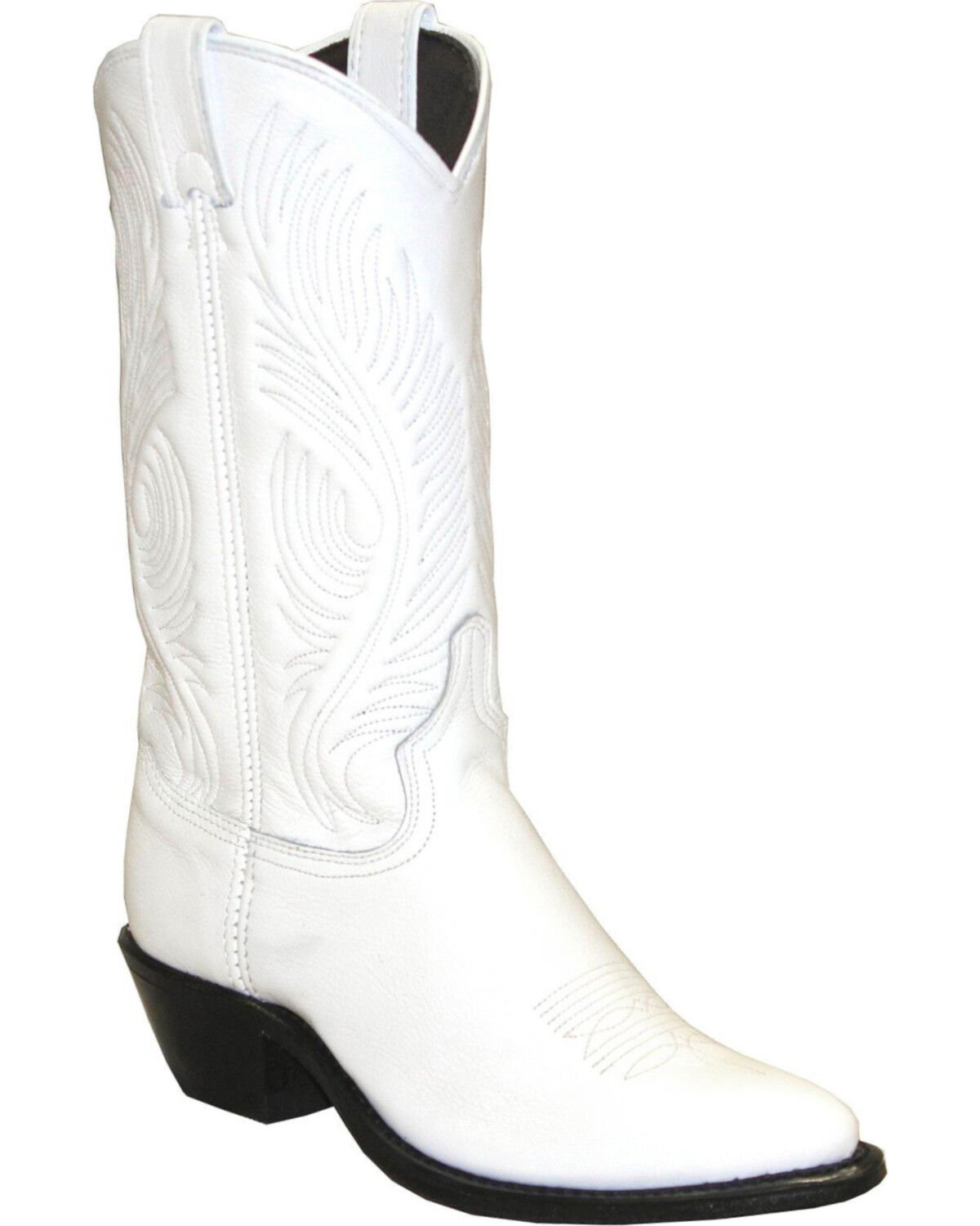 Abilene Women's Western Boots - Round Toe, White, hi-res