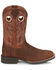 Image #2 - Justin Men's Stampede Bowline Western Boots - Broad Square Toe, Brown, hi-res