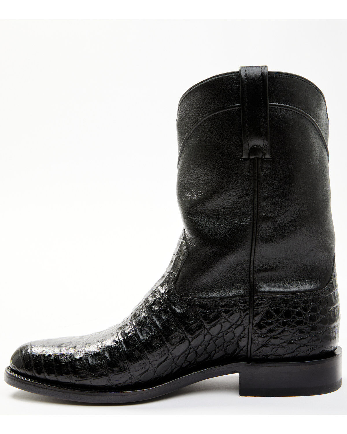 Image #5 - Cody James Black 1978&reg; Men's Carmen Exotic Caiman Belly Roper Boots - Round Toe, Black, hi-res