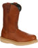 Image #1 - Georgia Boot Men's Wellington Barracuda Work Boots - Steel Toe, Brown, hi-res