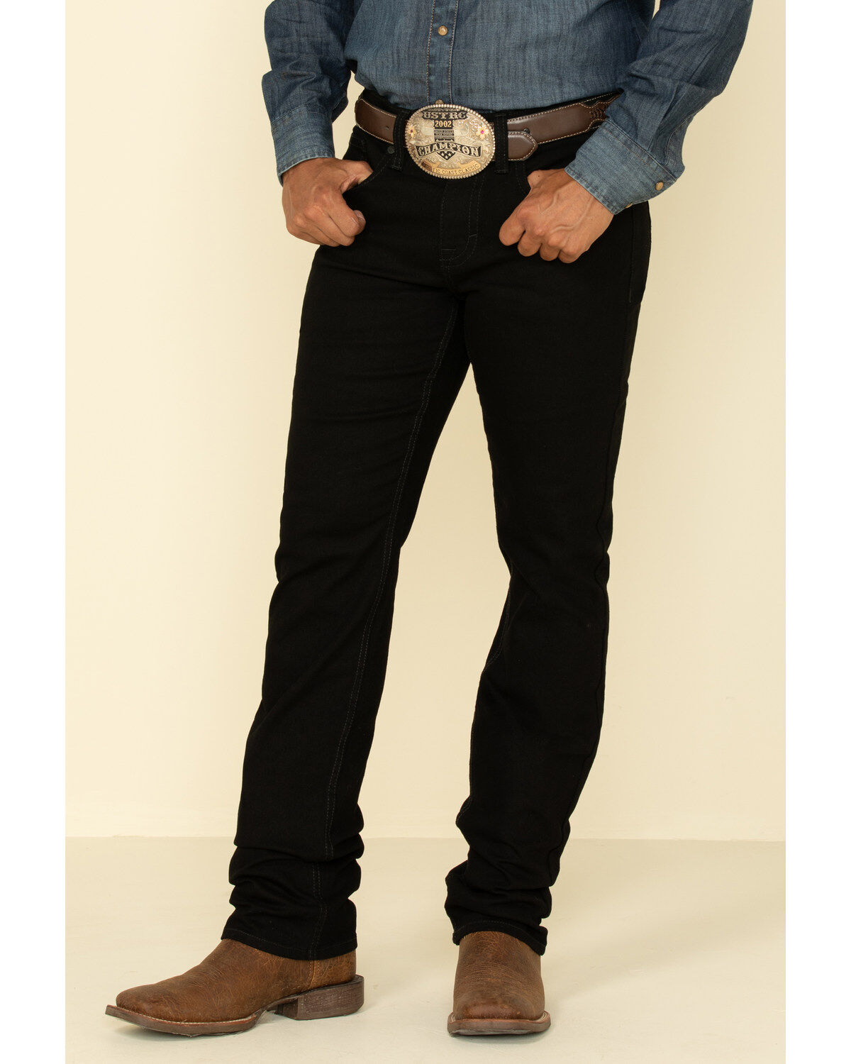Image #2 - Cody James Men's Night Rider Wash Jackson Slim Straight Stretch Denim Jeans, Black, hi-res