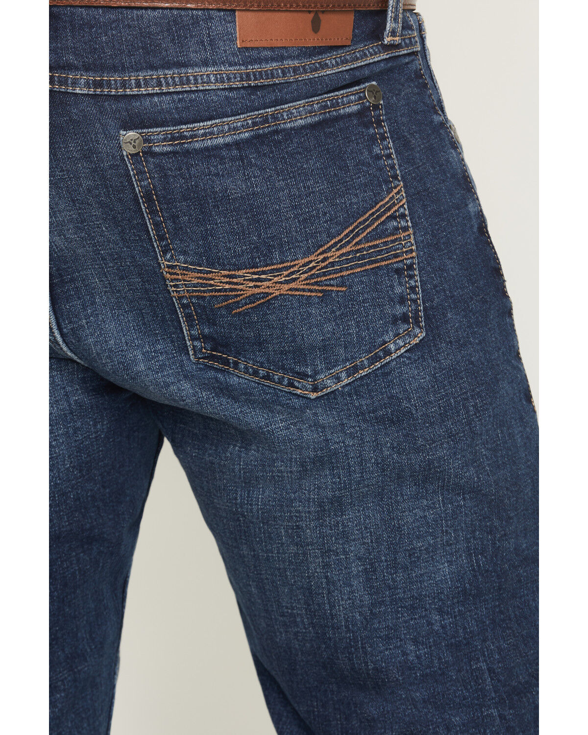 Image #4 - Wrangler 20X Men's 44MWX Pepperstone Dark Wash Slim Straight Stretch Denim Jeans, Dark Wash, hi-res