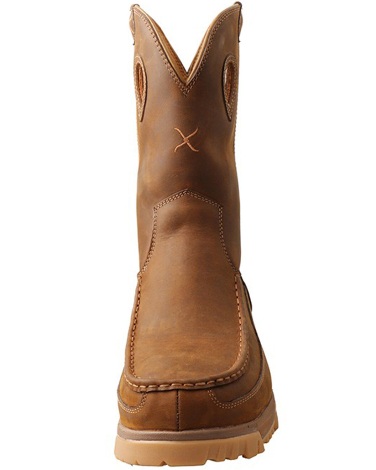 Image #4 - Twisted X Men's CellStretch Met Guard Western Work Boots - Nano Composte Toe, Brown, hi-res